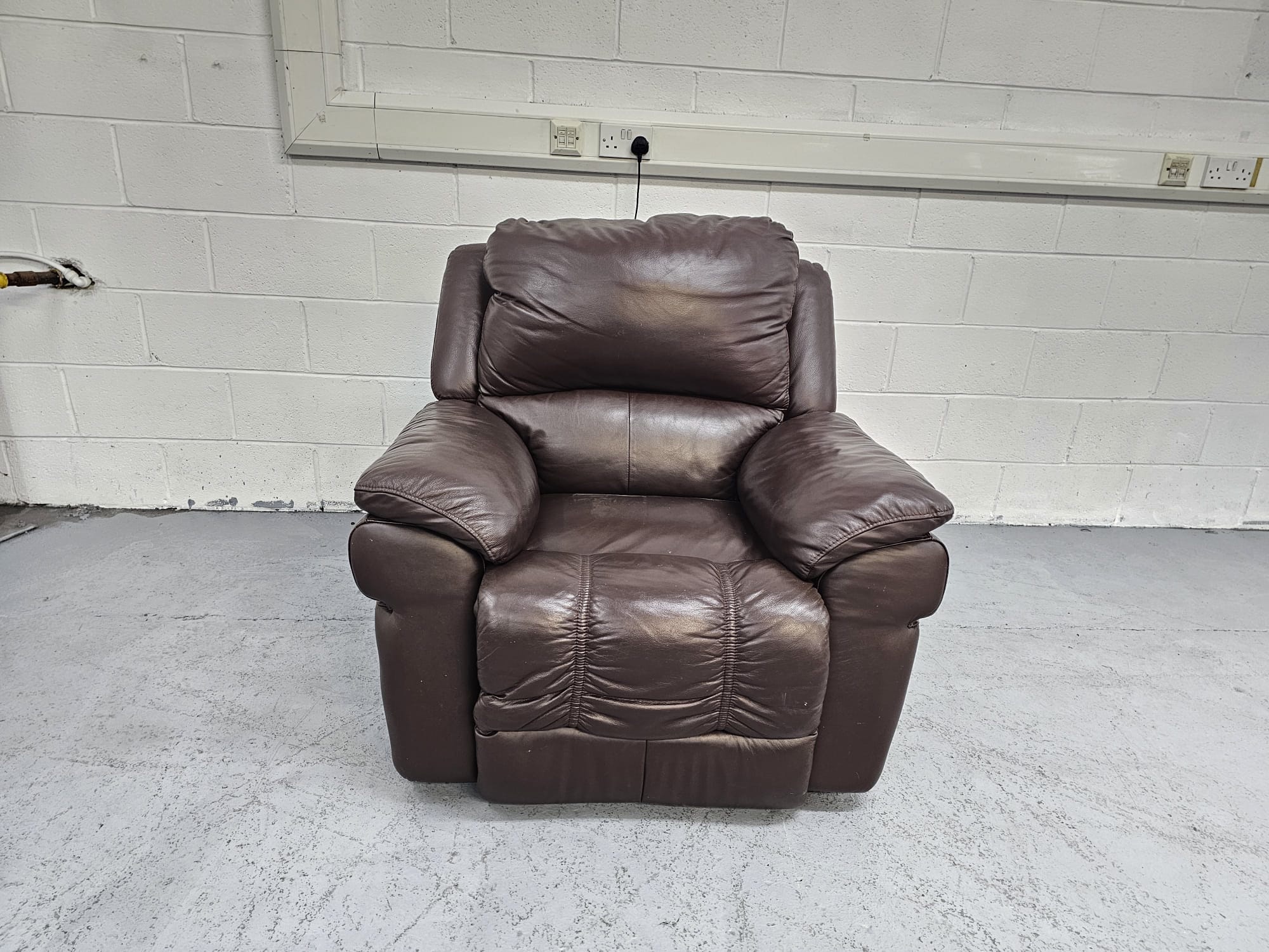 Dfs Brown Leather Chair